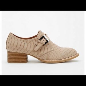 Jeffrey Campbell Nude python Buchanan heels